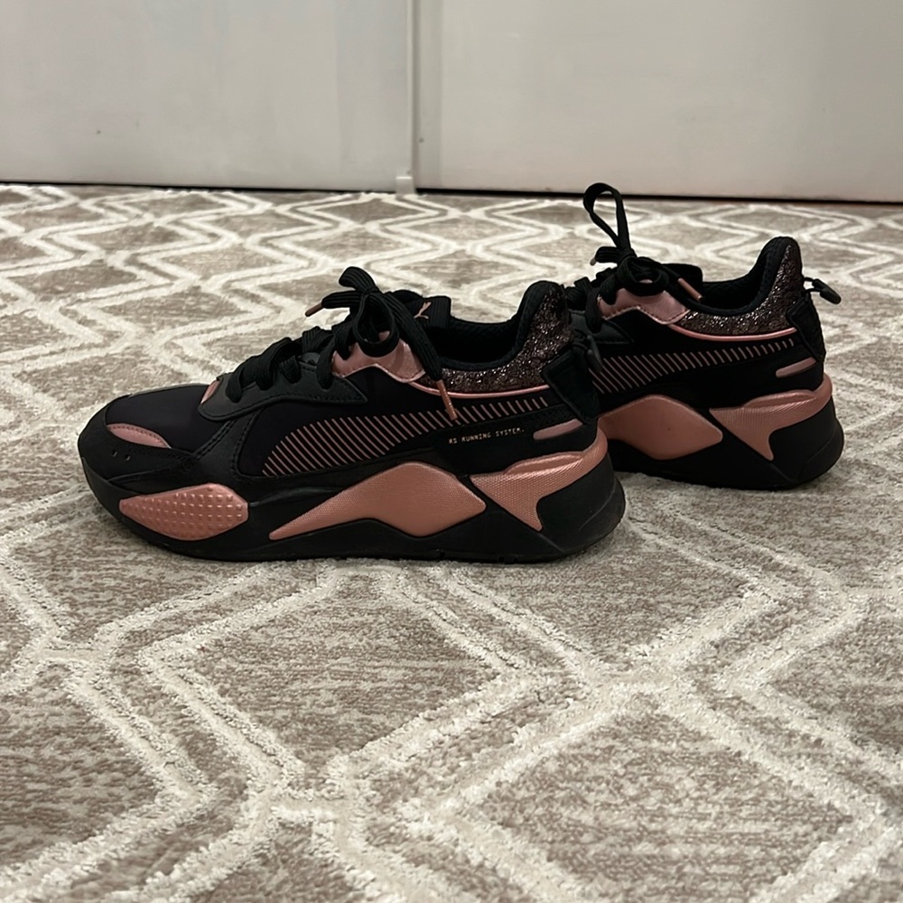 Puma RS-X Collection Black/Rose Women Running Sneakers/ Size 7.5/ Like New - Picture 3 of 11